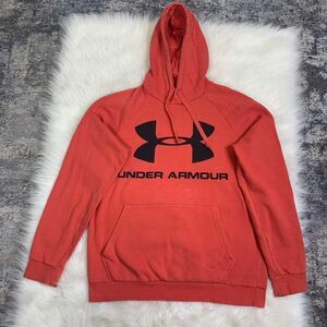 Under-armour Men's Red and Orange Hoodie